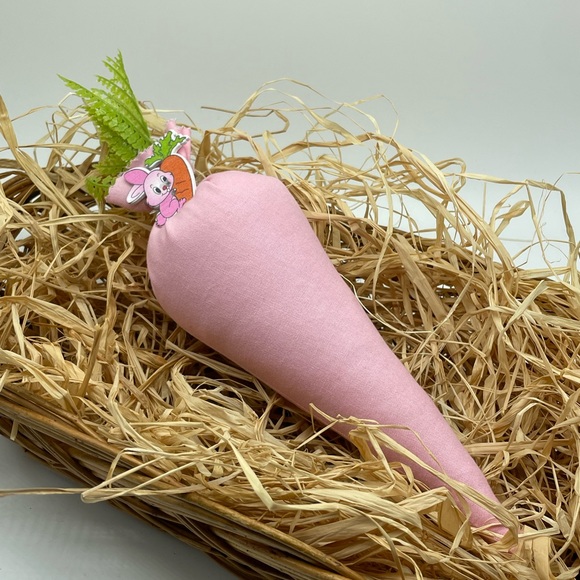 Set of 2 Handmade Stuffed Easter Carrots - Picture 2 of 3